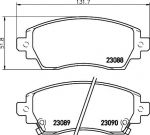 TEXTAR Колодки передние TOYOTA Corolla (E11) 97-02 (2308801)
