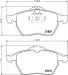 TEXTAR Колодки передние OPEL VecB 99-02 (2311502)