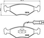 Textar 2321801 комплект тормозных колодок, дисковый тормоз на FIAT PALIO Weekend (178DX)