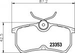 TEXTAR Колодки задние FORD FOCUS 1 (1075565, 2335301)