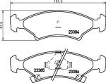 Textar 2338401 комплект тормозных колодок, дисковый тормоз на KIA SEPHIA седан (FA)