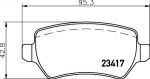 TEXTAR Колодки задние OPEL Astra G/H Meriva Zafira (2341702)