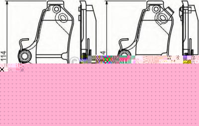 TEXTAR Колодки задние OPEL Astra G/H Meriva Zafira (1605086, 2341703)