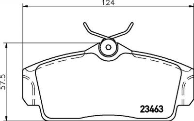 TEXTAR Колодки передние NISSAN Alm 00-> Prim 96->02 (410602F525, 2346302)