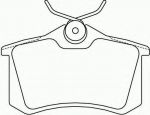 TEXTAR Колодки задние 15.0mm VAG / Renault / Peugeot (8E0698451L, 2355401)