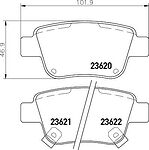 TEXTAR Колодки задние TOYOTA AVENSIS/COROLLA 03> (2362002)