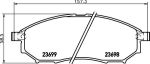 Textar 2369803 комплект тормозных колодок, дисковый тормоз на INFINITI M35