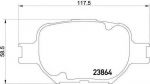 TEXTAR Колодки передние TOYOTA Corolla (E12)/Celica T23/Mark II/Opa (2386401)