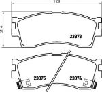 TEXTAR Колодки передние KIA Spectra /Shuma 2 (01-04)/Rio(Калинин) (0K2N13328ZA, 2387301)