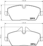 Textar 2391601 комплект тормозных колодок, дисковый тормоз на MINI MINI Roadster (R59)