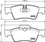 Textar 2392381 комплект тормозных колодок, дисковый тормоз на MERCEDES-BENZ M-CLASS (W164)