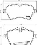 Textar 2398404 комплект тормозных колодок, дисковый тормоз на MINI MINI PACEMAN (R61)