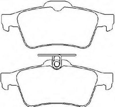 TEXTAR Колодки задние FORD/MAZDA/NIS/OP/REN/VOL (1360254, 2413701)