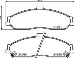 Textar 2419401 комплект тормозных колодок, дисковый тормоз на CHEVROLET CORVETTE (C6)