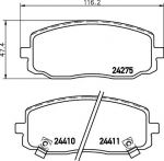 TEXTAR Колодки передние KIA PICANTO (5810107A10, 2427501)