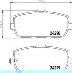 Textar 2429801 комплект тормозных колодок, дисковый тормоз на MAZDA MX-5 III (NC)