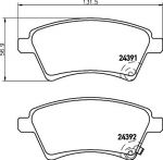 TEXTAR Колодки передние SUZUKI SX4 (2439101)
