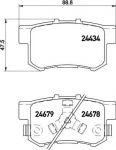 Textar 2443402 комплект тормозных колодок, дисковый тормоз на HONDA ACCORD VIII (CU)