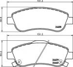 TEXTAR Колодки передние HONDA CR-V 07- (45022SWWG01, 2463801)