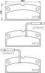 Textar 2473001 комплект тормозных колодок, дисковый тормоз на LIGIER NOVA