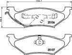 Textar 2510601 комплект тормозных колодок, дисковый тормоз на CHEVROLET SILVERADO 1500