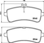 Textar 2516302 комплект тормозных колодок, дисковый тормоз на MERCEDES-BENZ S-CLASS кабрио (A217)
