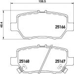 Textar 2516601 комплект тормозных колодок, дисковый тормоз на HONDA LEGEND IV (KB_)