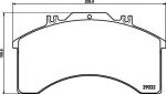 TEXTAR Колодки дисковые 29032 205,6x109,8x25 IVECO (29032, 2903203)