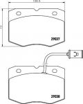Textar 2903701 комплект тормозных колодок, дисковый тормоз на IVECO DAILY II фургон/универсал
