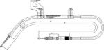 Textar 44005400 трос, стояночная тормозная система на VW PASSAT Variant (3B6)