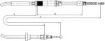 Textar 44044600 трос, стояночная тормозная система на VW PASSAT Variant (3B6)