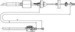 Textar 58013100 трос, управление сцеплением на NISSAN KUBISTAR фургон (X80)