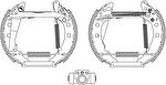 Textar 84018201 комплект тормозных колодок на AUDI 80 (81, 85, B2)