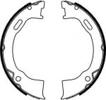 Textar 91071500 комплект тормозных колодок, стояночная тормозная с на JEEP CHEROKEE (KJ)