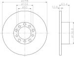 Textar 92009500 тормозной диск на MERCEDES-BENZ седан (W123)