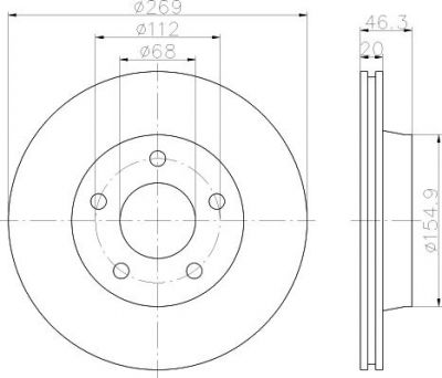 Textar 92037100 тормозной диск на AUDI 100 Avant (44, 44Q, C3)
