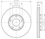 Textar 92037200 тормозной диск на AUDI 100 (44, 44Q, C3)