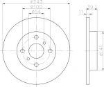 Textar 92038300 тормозной диск на TOYOTA TERCEL (AL2_)