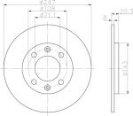 Textar 92043200 тормозной диск на PEUGEOT 205 I (741A/C)