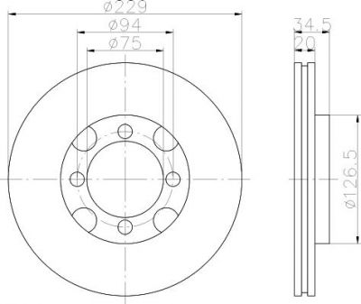 Textar 92047100 тормозной диск на MAZDA 626 II (GC)