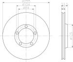 Textar 92047400 тормозной диск на MITSUBISHI L 300 фургон (P0_W, P1_W, P0_V, P1_V, P_2V, P2_W)