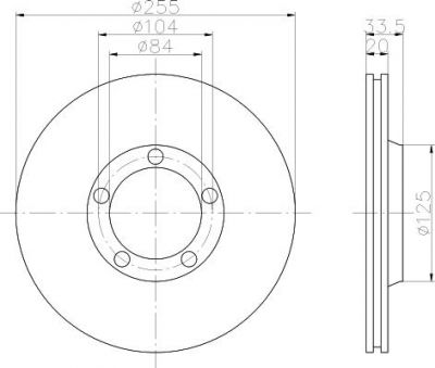 Textar 92047400 тормозной диск на MITSUBISHI L 300 фургон (P0_W, P1_W, P0_V, P1_V, P_2V, P2_W)
