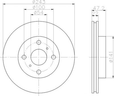 Textar 92049900 тормозной диск на TOYOTA CELICA Наклонная задняя часть (ST16_, AT16_)
