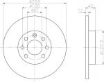Textar 92050600 тормозной диск на VOLVO 460 L (464)
