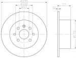 Textar 92054700 тормозной диск на OPEL CALIBRA A (85_)