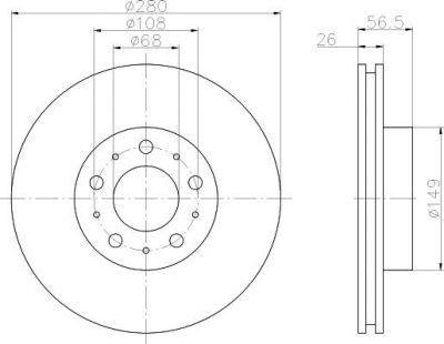 Textar 92055400 тормозной диск на VOLVO 960 Kombi (965)