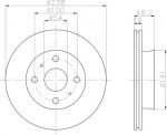 Textar 92055800 тормозной диск на TOYOTA COROLLA Compact (_E9_)