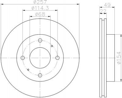 Textar 92056300 тормозной диск на NISSAN PRIMERA (P10)