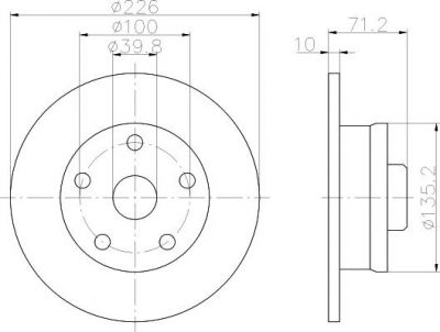 Textar 92057200 тормозной диск на VW PASSAT Variant (3A5, 35I)