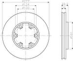 Textar 92059000 тормозной диск на NISSAN TERRANO I (WD21)